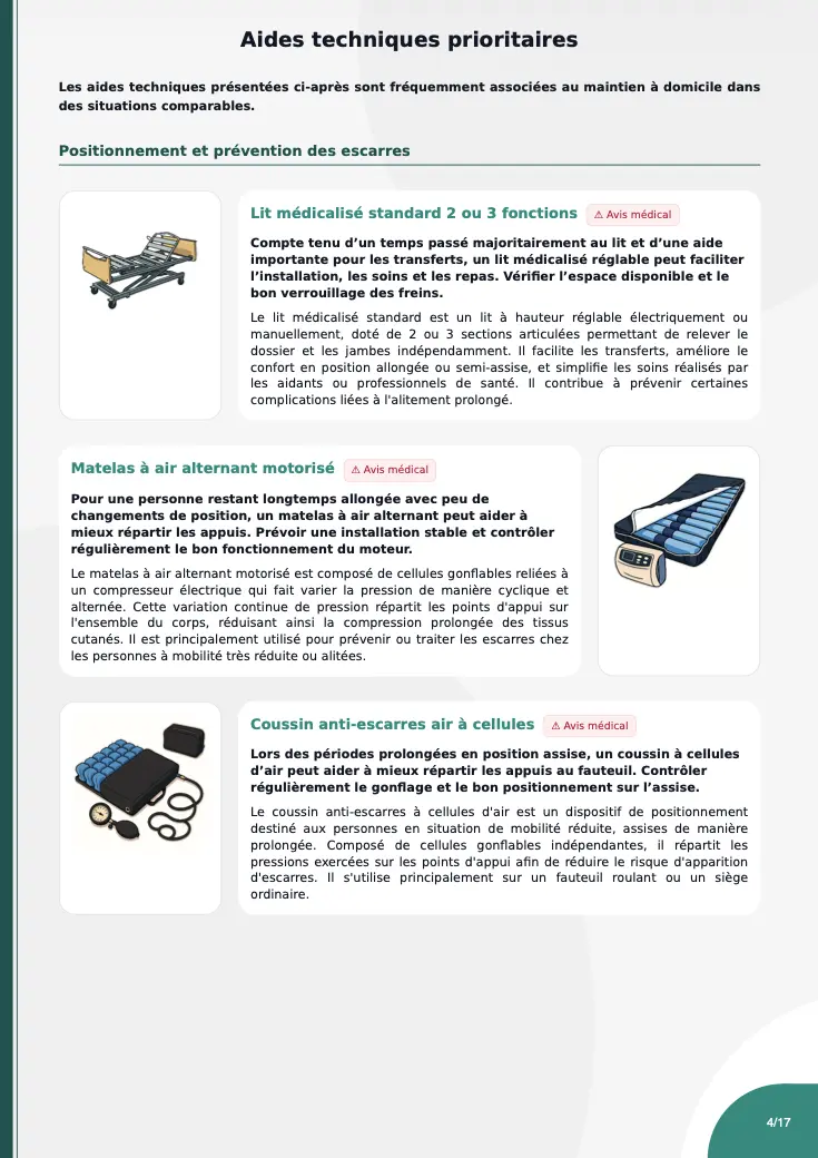 Extrait de synthèse Bienadom — page avant